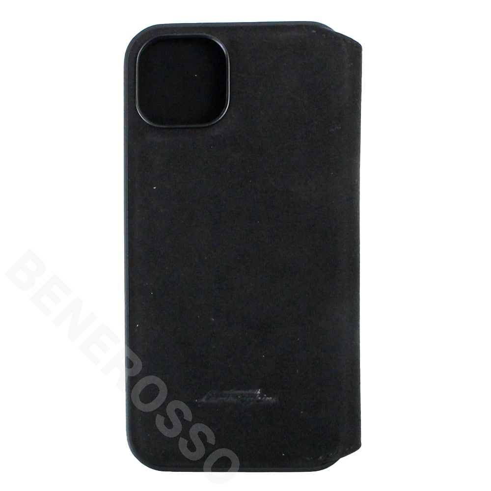 ランボルギーニ iPhone13 レザー ブックタイプケース アヴェンタドール D12 グリーン LB-TPUFCIP13-AV/D12-GN