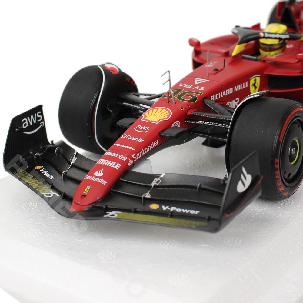 BBR MODLES 1/18スケール フェラーリ F1-75 C.ルクレール イタリアGP 2022 2位入賞 PBBR221836