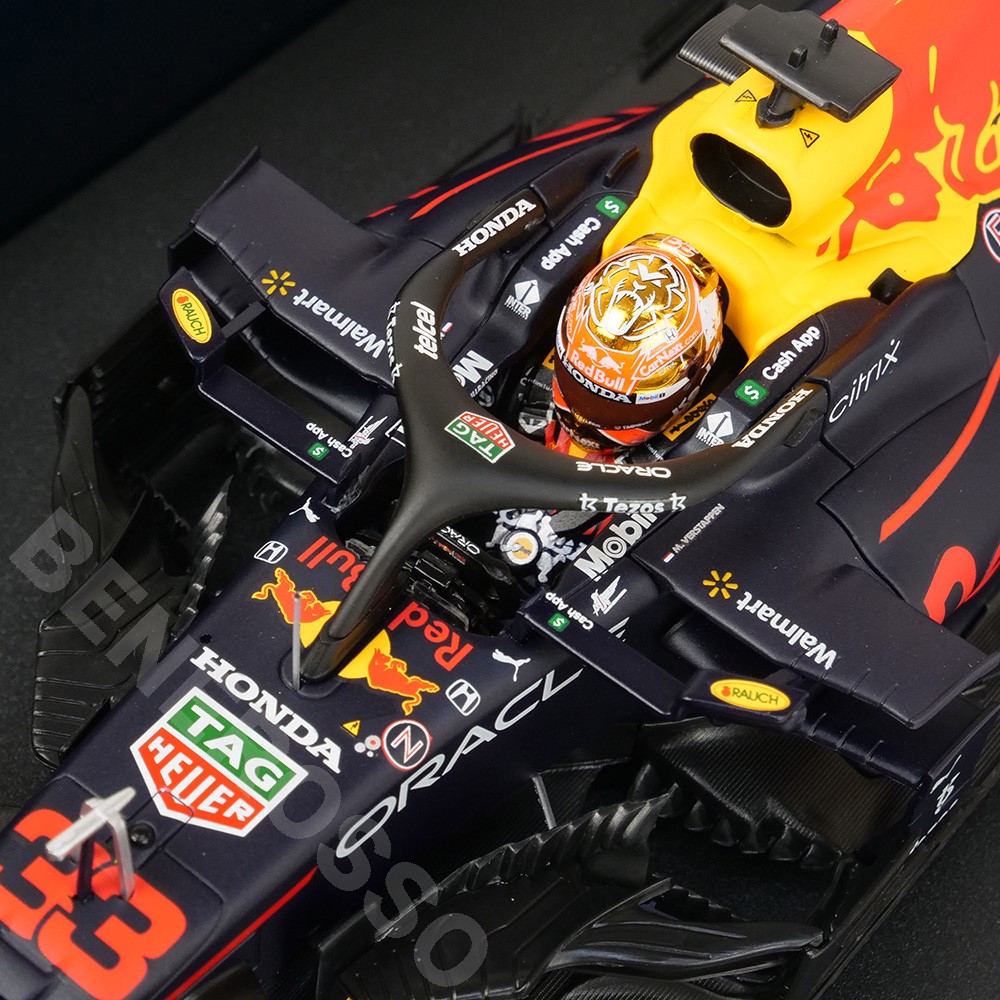 MINICHAMPS 1/18スケール レッドブル レーシング ホンダ RB16B M.フェルスタッペン 2021 ベルギーGP 優勝 110211333