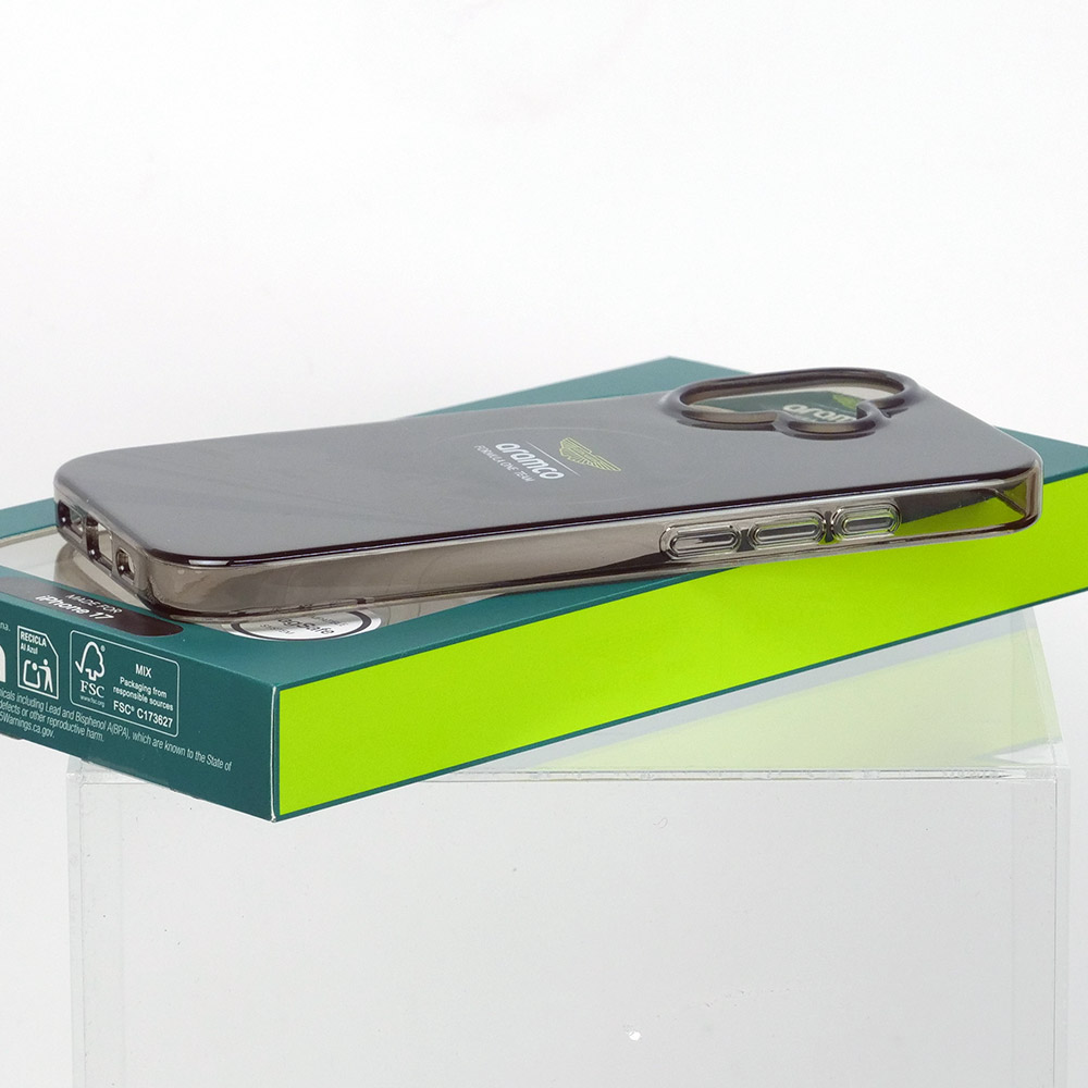 アストンマーチン アラムコ F1チーム iPhone17 IML バックカバー F1カー/ロゴ ブラック マグセーフ対応 ARHMP17SUF1K