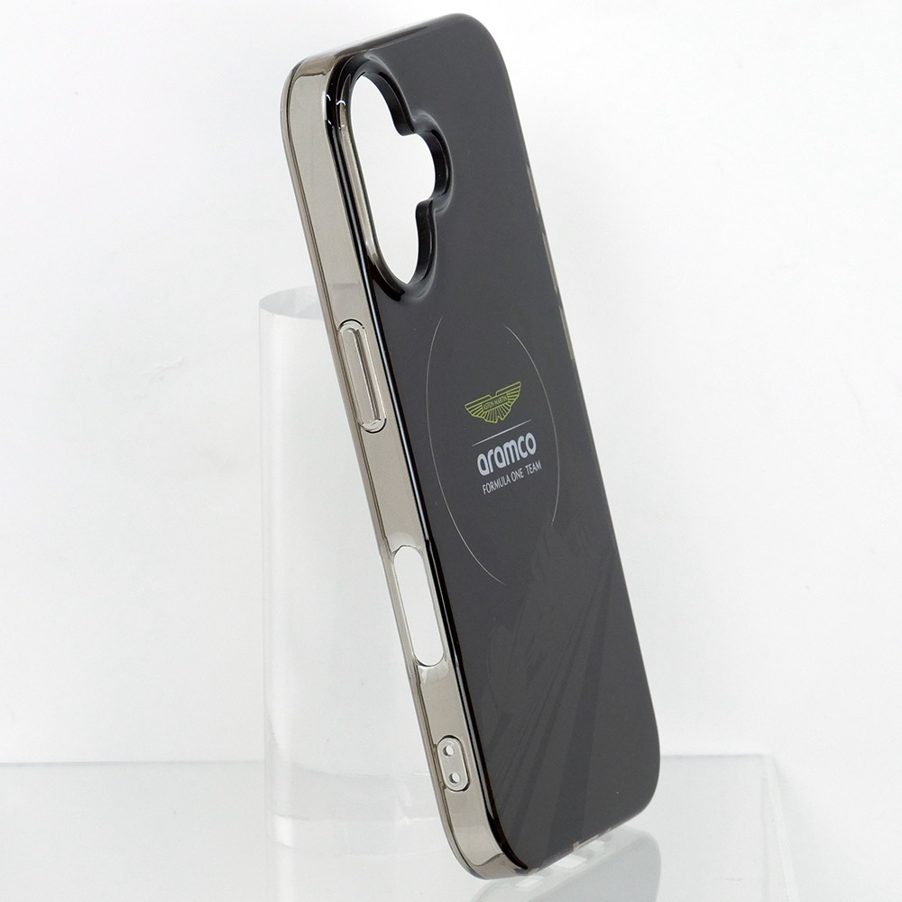 アストンマーチン アラムコ F1チーム iPhone17 IML バックカバー F1カー/ロゴ ブラック マグセーフ対応 ARHMP17SUF1K