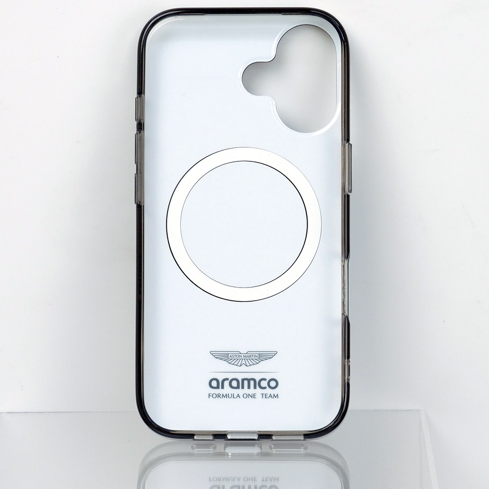 アストンマーチン アラムコ F1チーム iPhone17 IML バックカバー F1カー/ロゴ ブラック マグセーフ対応 ARHMP17SUF1K