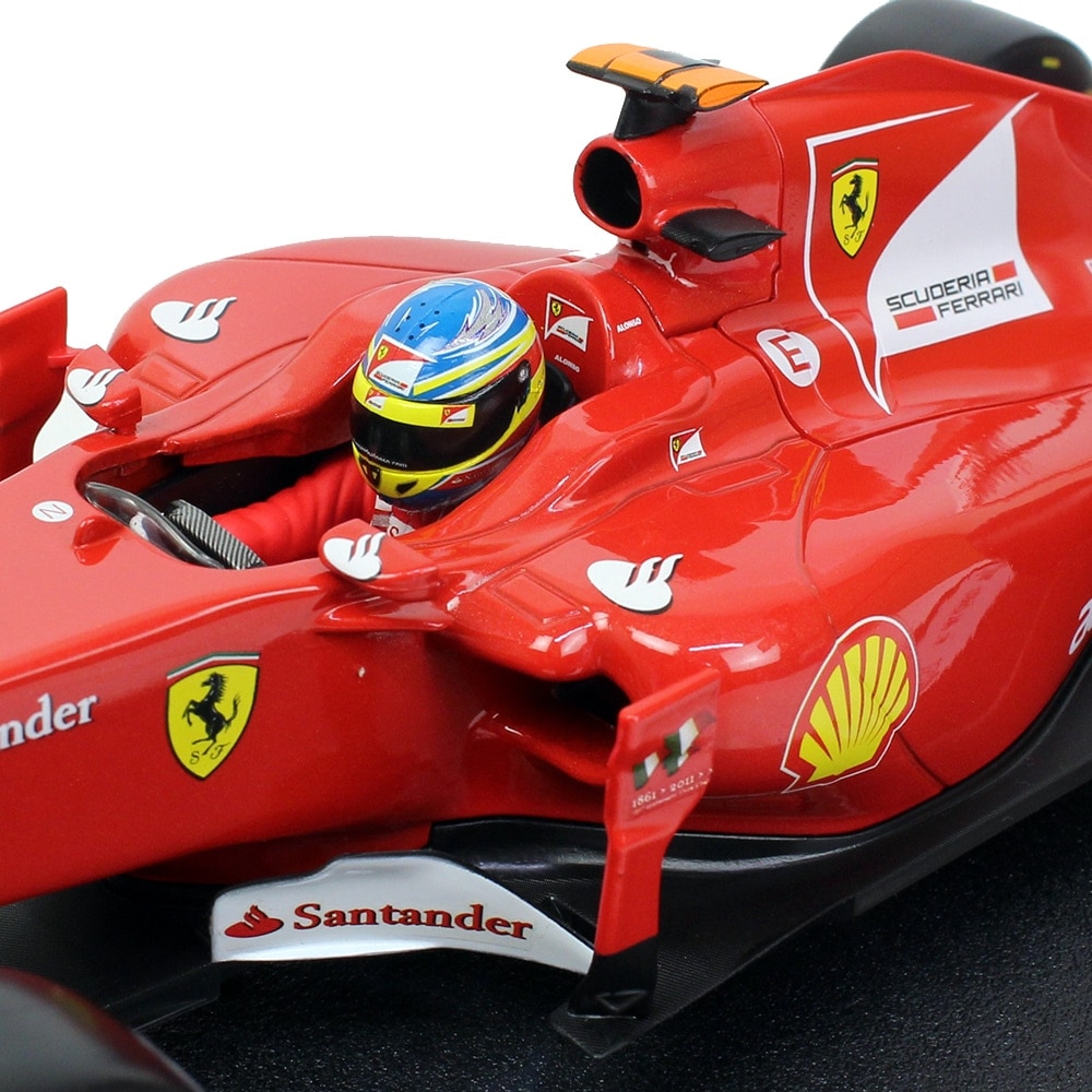 【アウトレット】マテル 1/18スケール フェラーリ 150°ITALIA F.アロンソ MT1073W 【返品・交換対象外】