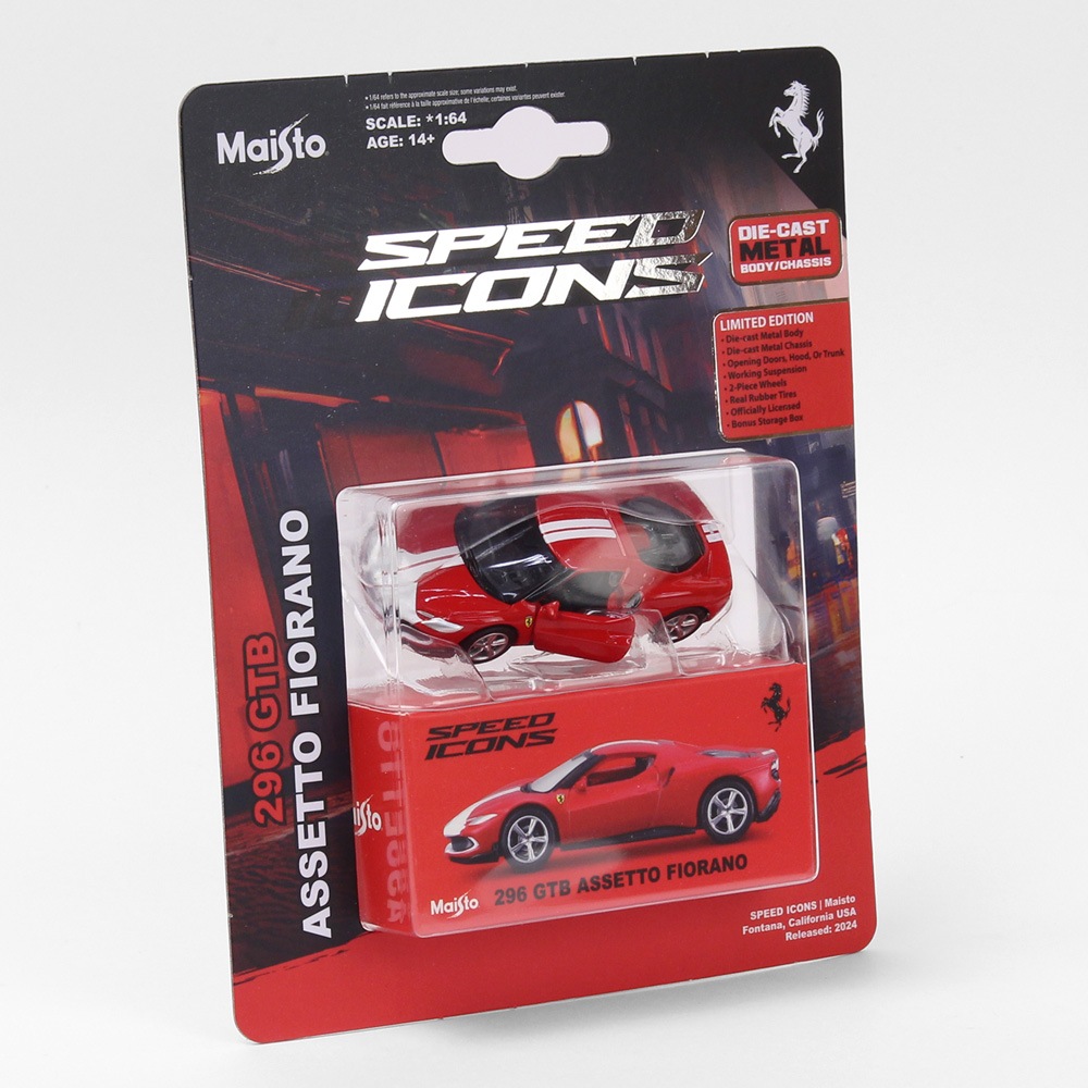 Maisto 1/64スケール SPEED ICONS フェラーリ 296 GTB アセット