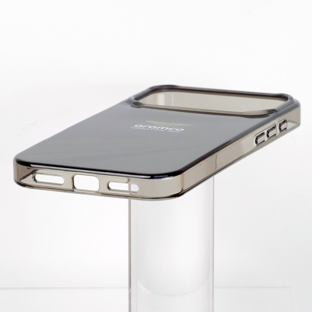 アストンマーチン アラムコ F1チーム iPhone17ProMax IML バックカバー F1カー/ロゴ ブラック マグセーフ対応 ARHMP17XUF1K