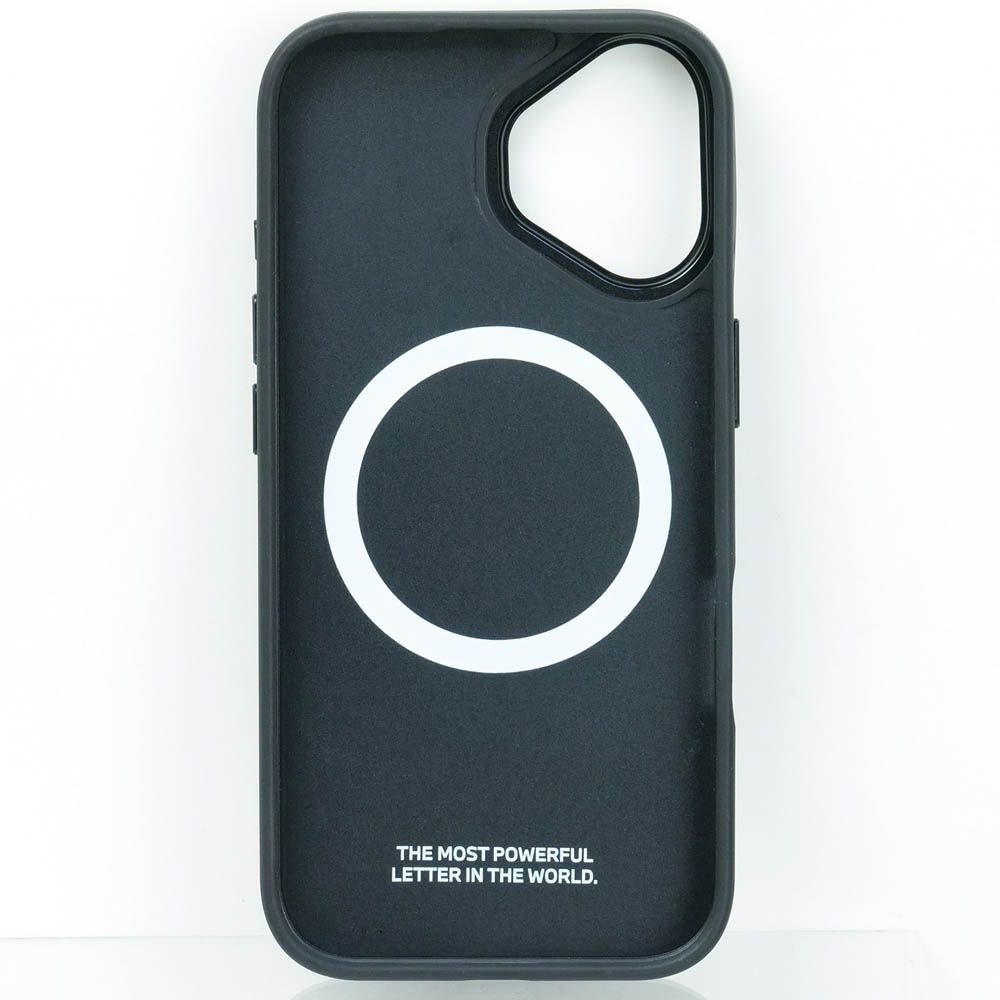 BMW iPhone 17 PUレザー バックカバー トリコロール メタルロゴ ブラック マグセーフ対応 BMHMP17S25PCSPEK
