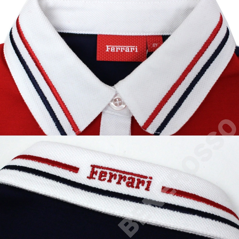 フェラーリ ガールズ ワンピース 12才 レッド/ネイビー 