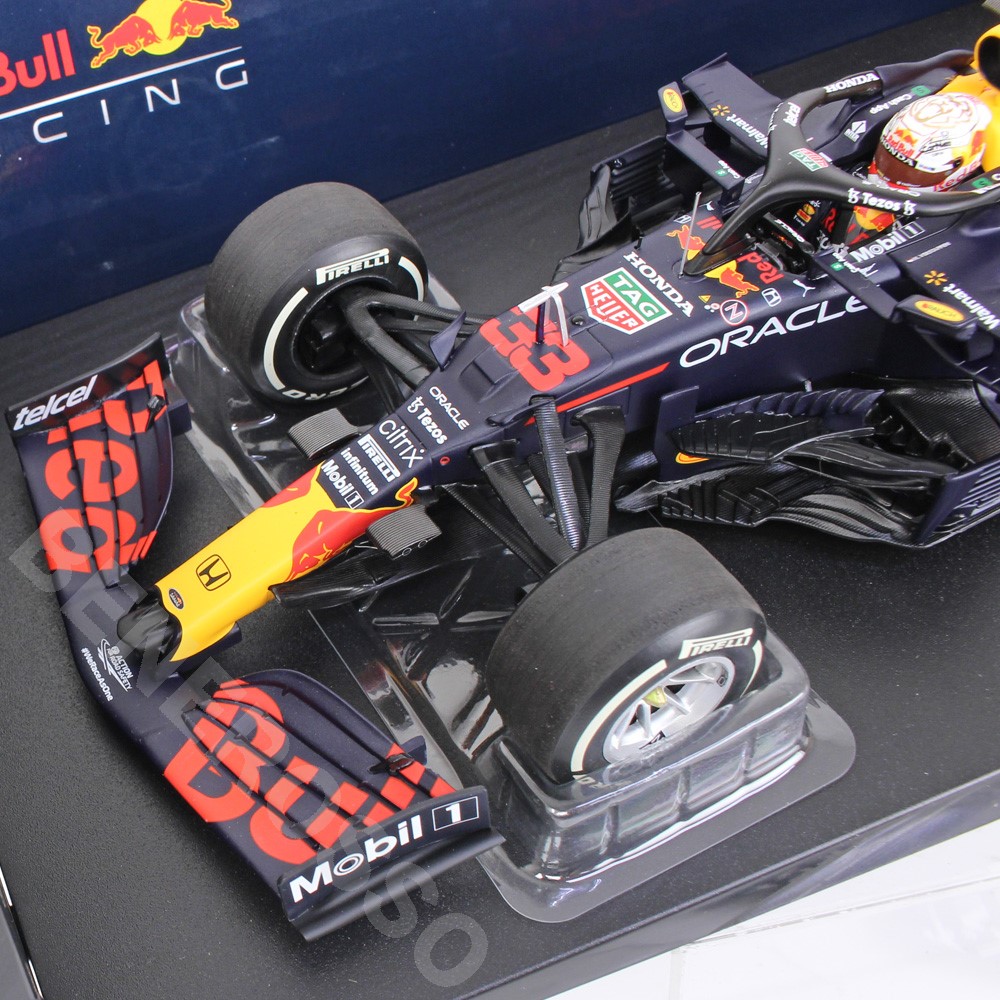 MINICHAMPS 1/18スケール レッドブル レーシング ホンダ RB16B M.フェルスタッペン フランスGP 2021 ウィナー 110210833