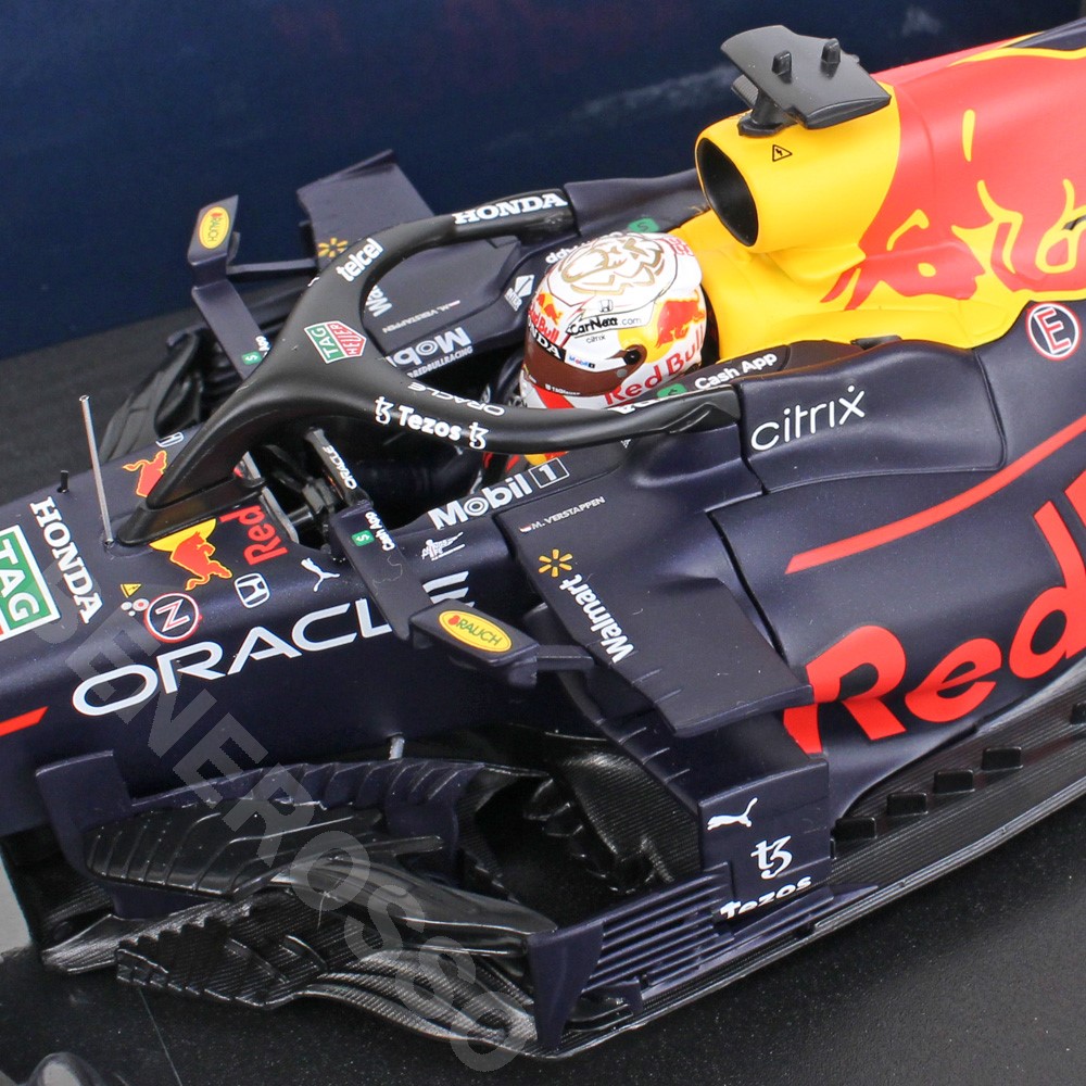 MINICHAMPS 1/18スケール レッドブル レーシング ホンダ RB16B M.フェルスタッペン フランスGP 2021 ウィナー 110210833