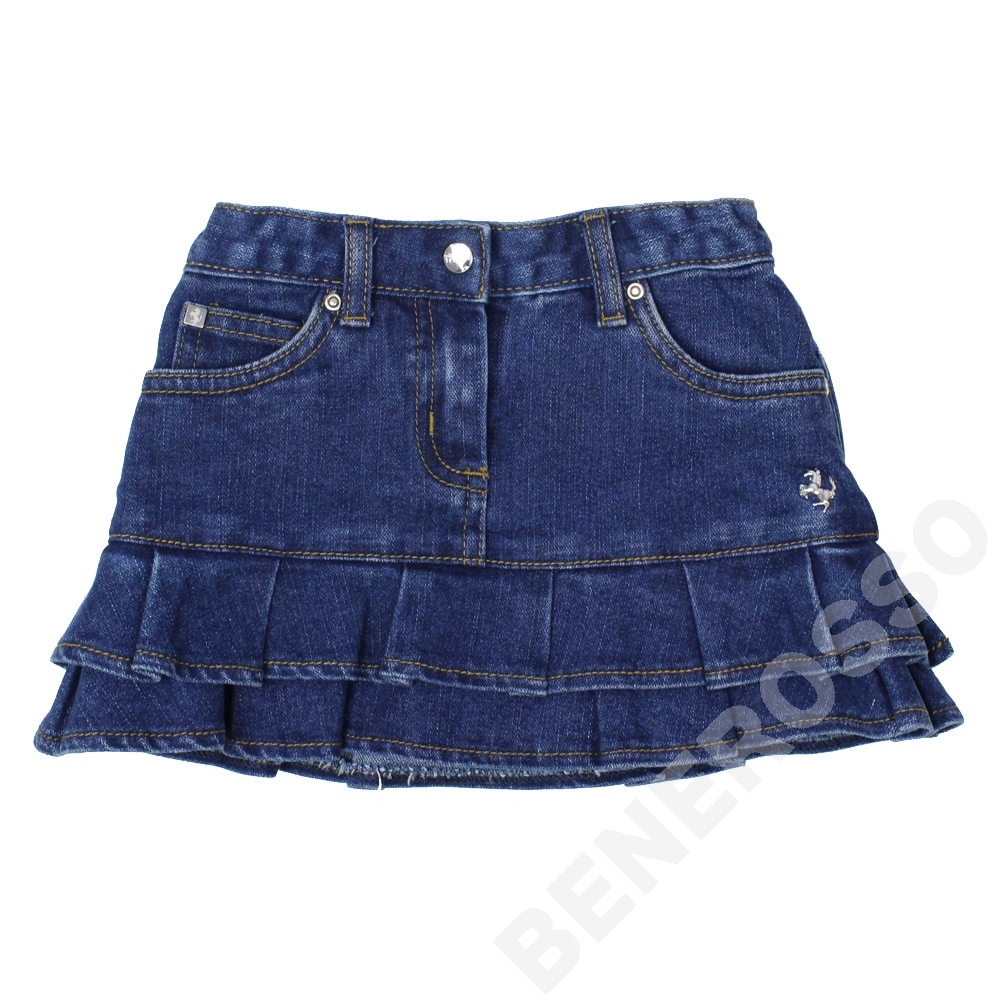 フェラーリ ガールズ デニム スカート 2才 デニムブルー