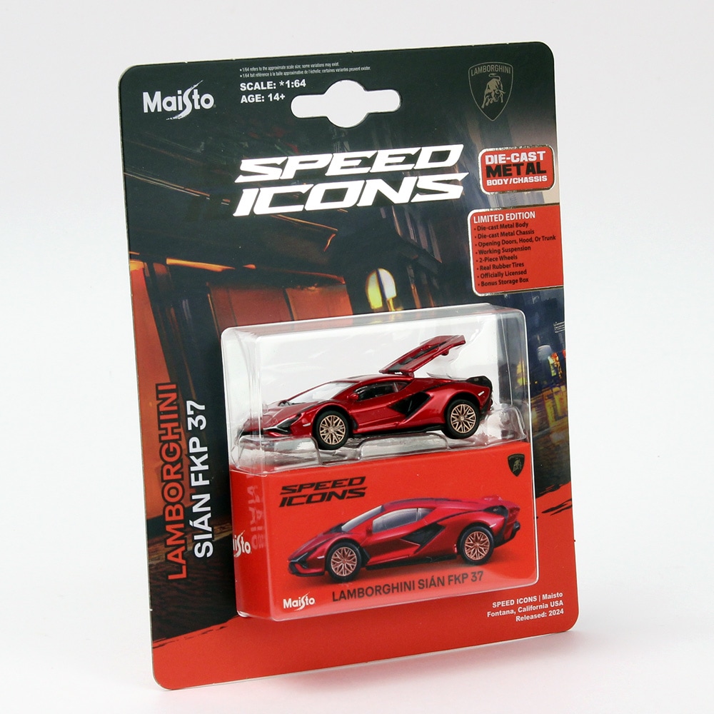 Maisto 1/64スケール SPEED ICONS ランボルギーニ シアン FKP37 レッド MS15706R