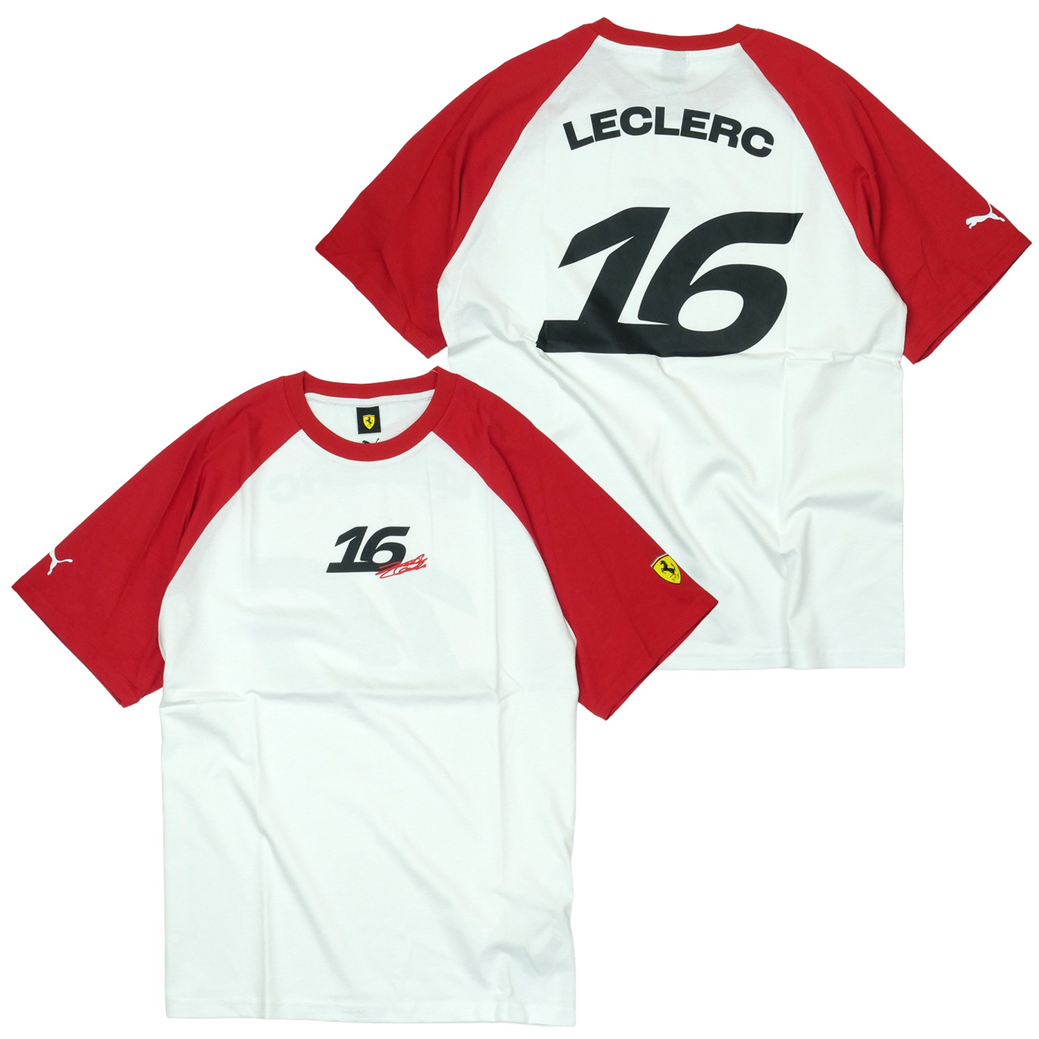 PUMA スクーデリア フェラーリ FW C.ルクレール Tシャツ 2026 ホワイト