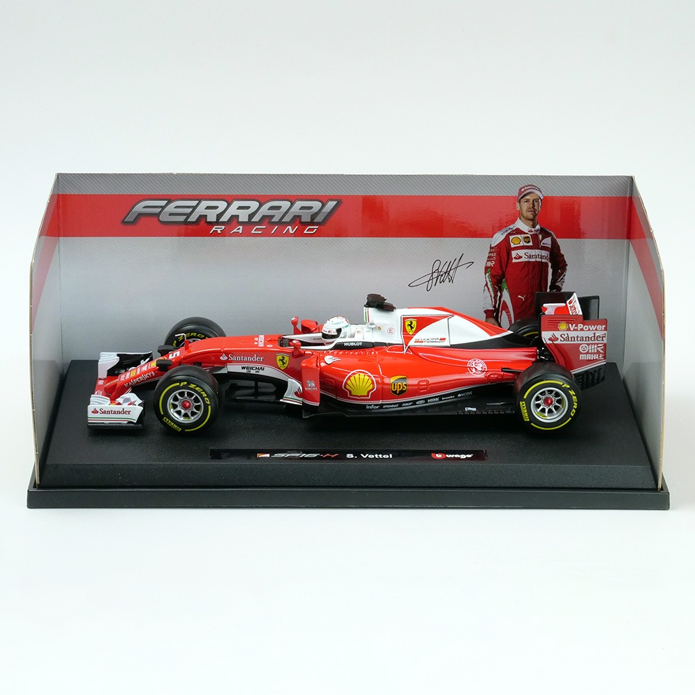 Bburago 1/18スケール フェラーリ SF16-H S.ベッテル 2016年モデル BRG-18-16802SV
