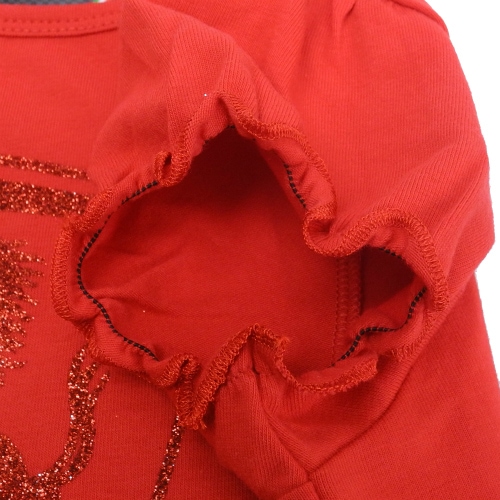 フェラーリ ガールズ スクデット グリッダー Tシャツ レッド 