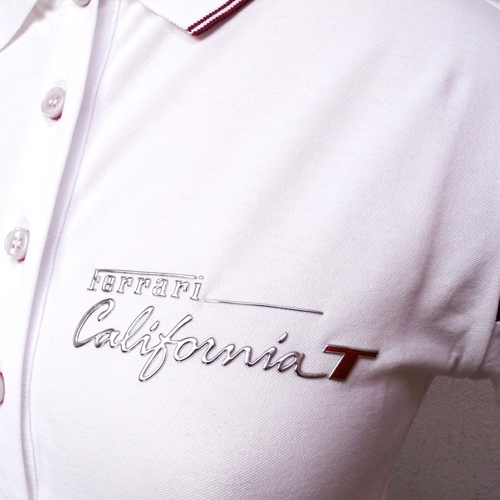 【アウトレット】フェラーリ レディース カリフォルニア-Ｔ ポロ ホワイト/レッド Lサイズ 【返品・交換対象外】