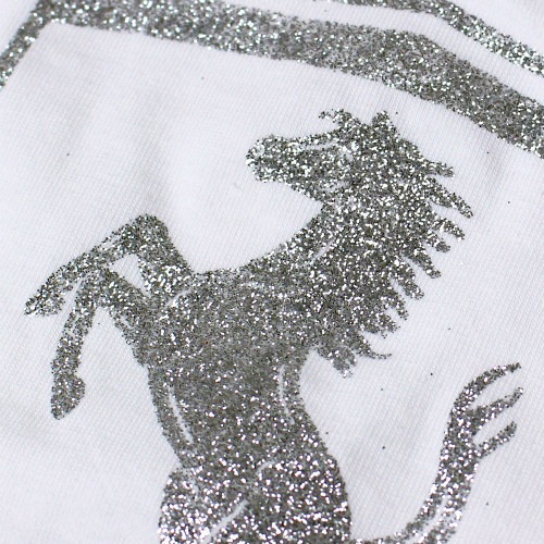 フェラーリ ガールズ スクデット グリッダー Tシャツ ホワイト