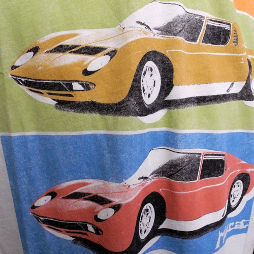 ランボルギーニ メンズ ポップ Miura Tシャツ ホワイト 9010126CCW038 