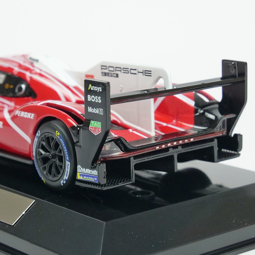 Bburago 1/43スケール ポルシェ 963 2024 #6 ホワイト/レッド クリア