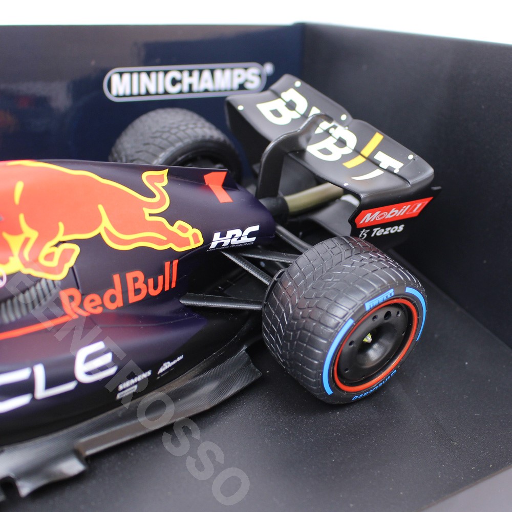 MINICHAMPS 1/18スケール オラクル レッドブル レーシング RB18 M.フェルスタッペン モナコGP 2022 3位入賞 レインタイヤ仕様 110220701