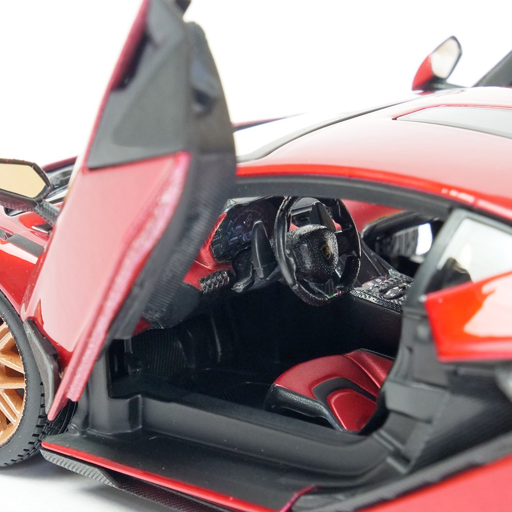 Bburago 1/24スケール ランボルギーニ シアン FKP37 レッド BUR21099R1