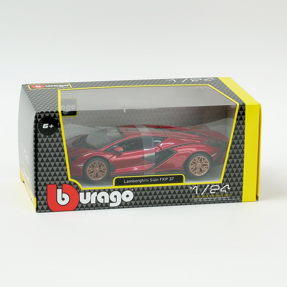 Bburago 1/24スケール ランボルギーニ シアン FKP37 レッド BUR21099R1