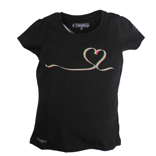 フェラーリ ガールズ Loving スクーデリア フェラーリ Tシャツ ブラック 