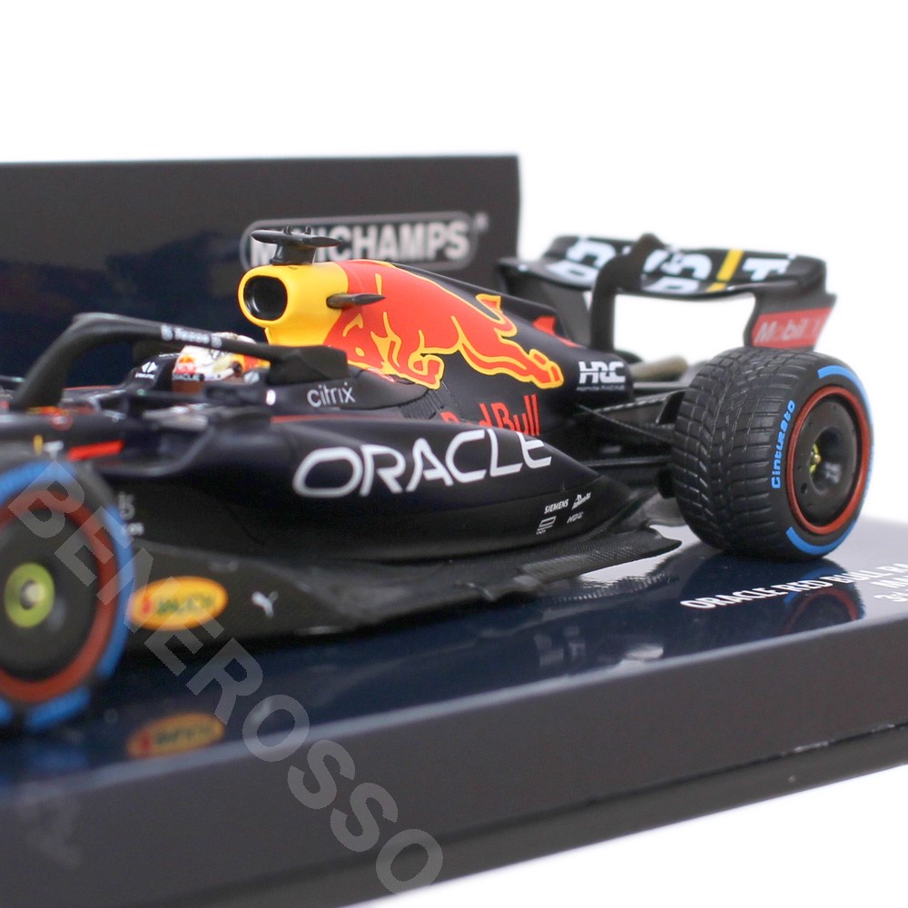 MINICHAMPS 1/43スケール オラクル レッドブル レーシング RB18 M.フェルスタッペン モナコGP 2022 3位入賞 レインタイヤ仕様 417220701