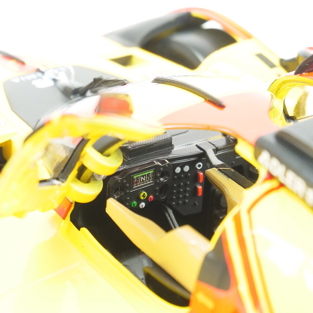 Bburago 1/18スケール フェラーリ 499P ル・マン 2024 #83 イエロー 18-16304Y