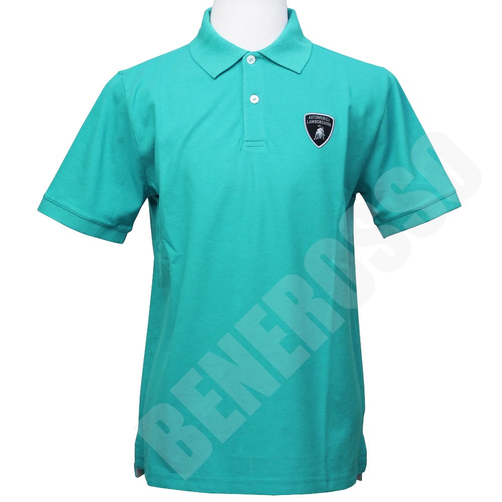 ランボルギーニ メンズ ベーシック シールド ポロ ピーコック 9011544CCU153