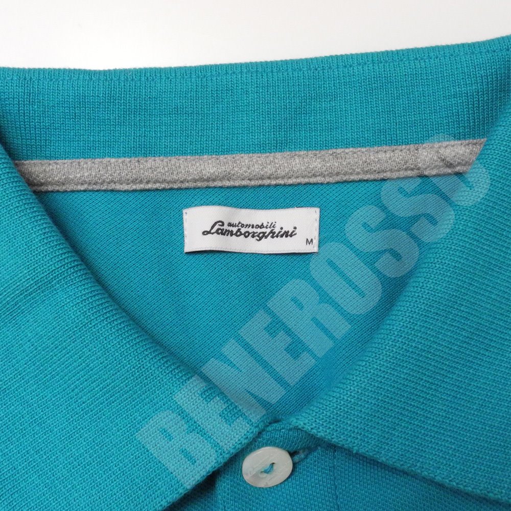 ランボルギーニ メンズ ベーシック シールド ポロ ピーコック 9011544CCU153