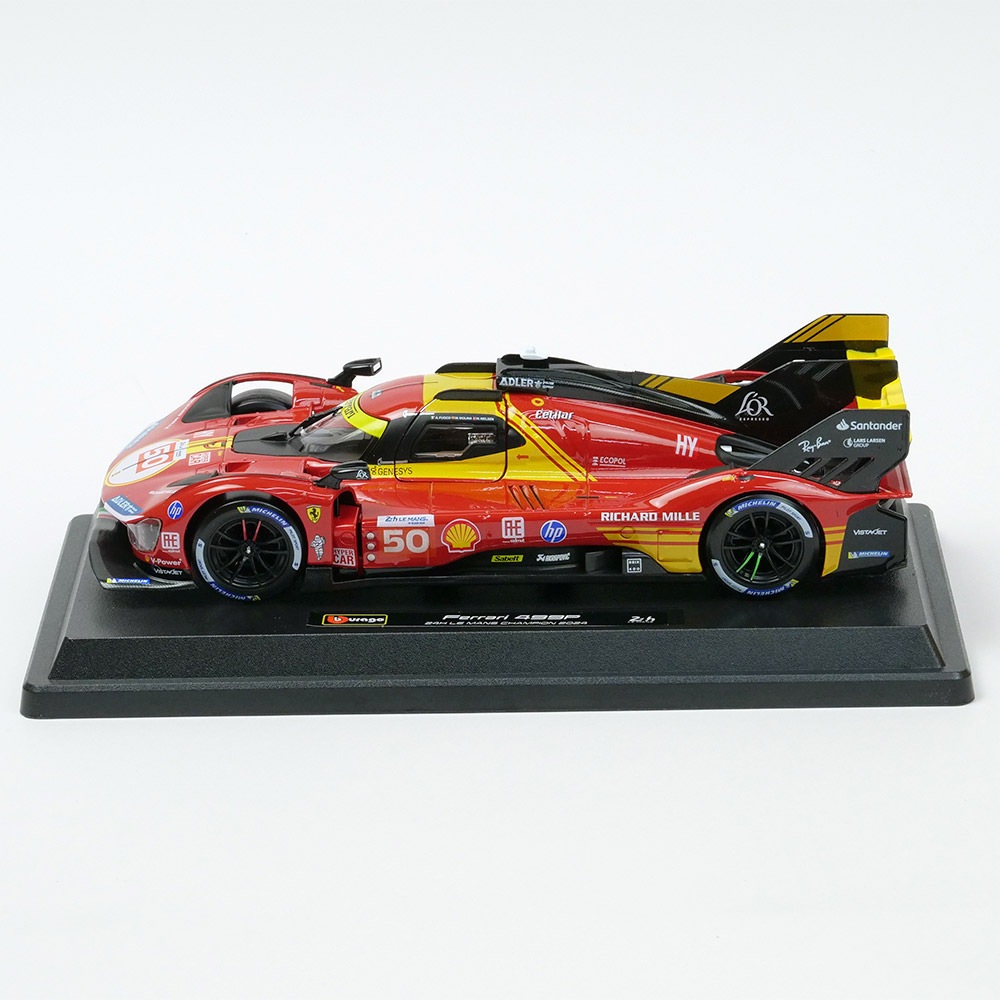 Bburago 1/24スケール フェラーリ 499P ル・マン 2024 ウィナー #50 レッド 18-26312