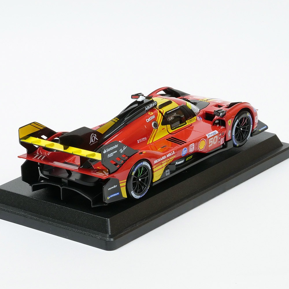 Bburago 1/24スケール フェラーリ 499P ル・マン 2024 ウィナー #50 レッド 18-26312