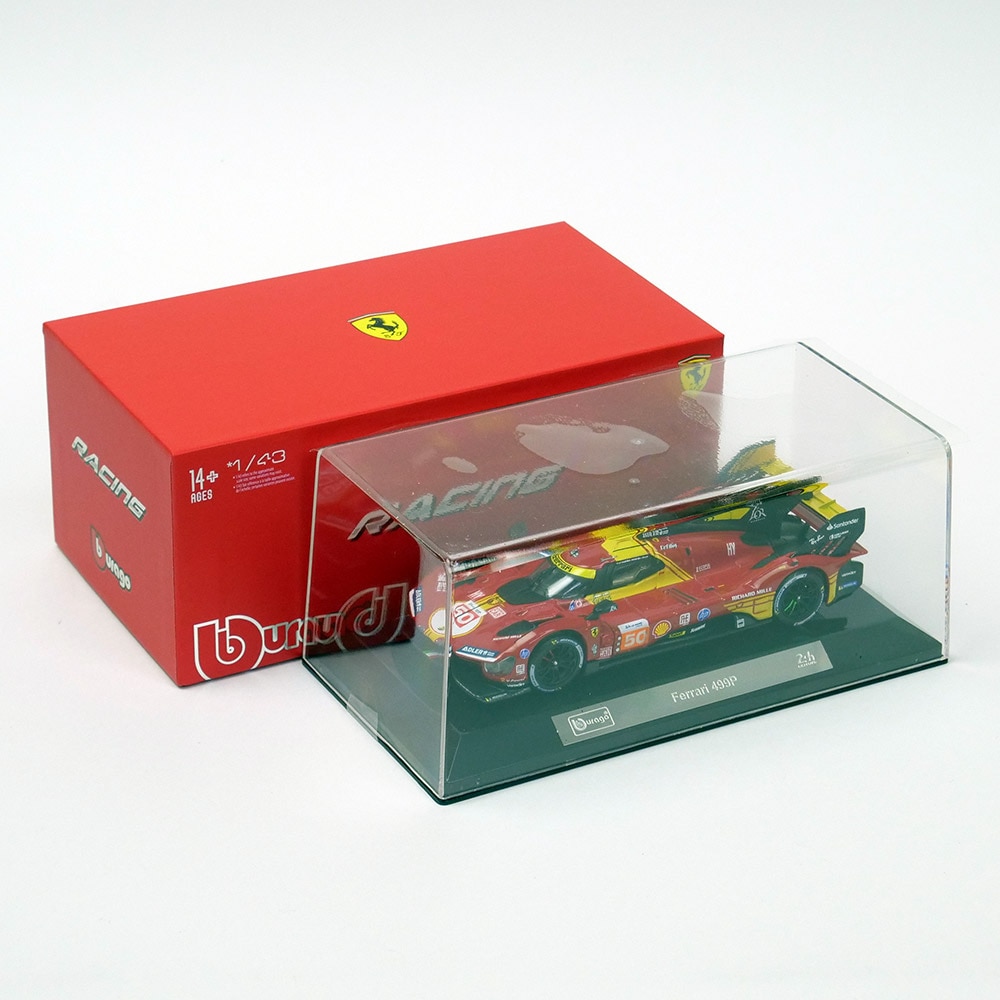 Bburago 1/43スケール フェラーリ 499P ル・マン 2024 ウィナー #50 レッド 18-36316
