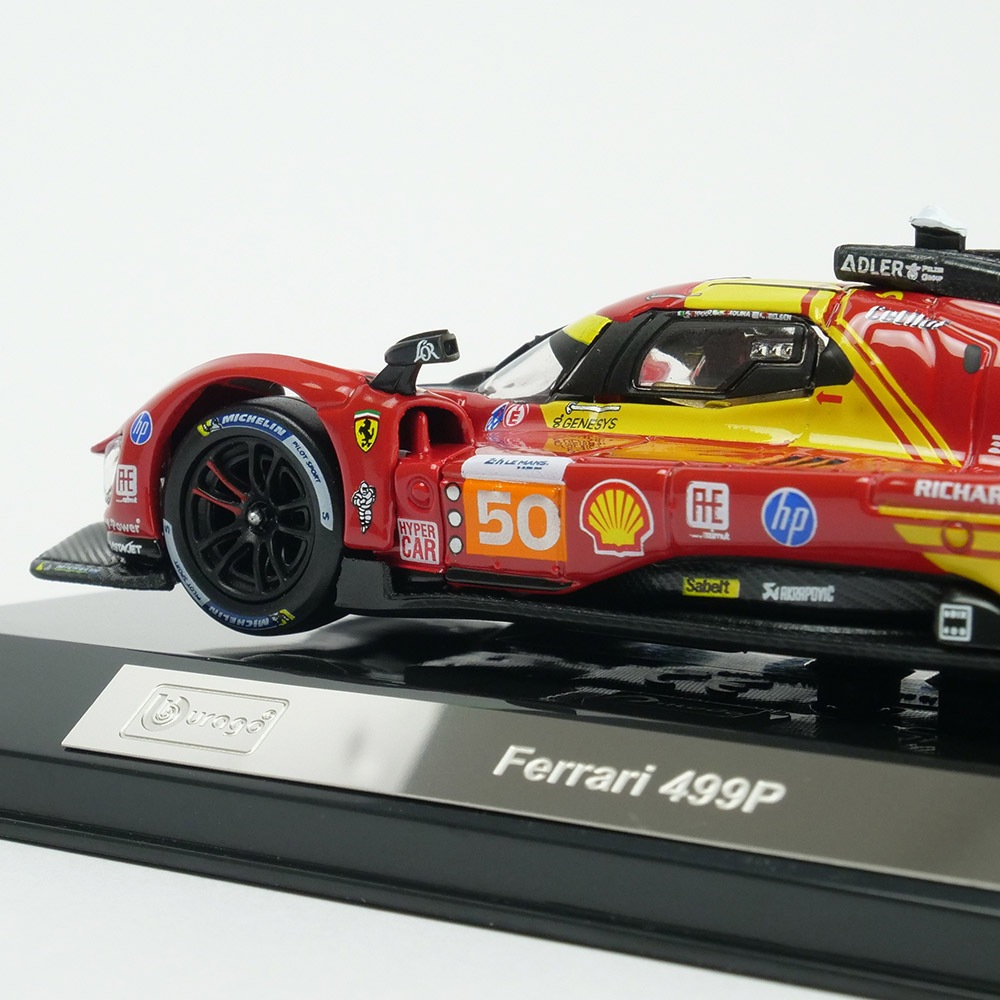 Bburago 1/43スケール フェラーリ 499P ル・マン 2024 ウィナー #50 レッド 18-36316