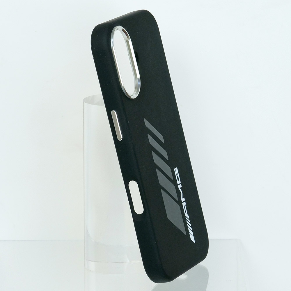 AMG iPhone 17 シリコン バックカバー RHOMBS ブラック マグセーフ対応 AMHMP17S24SORYK