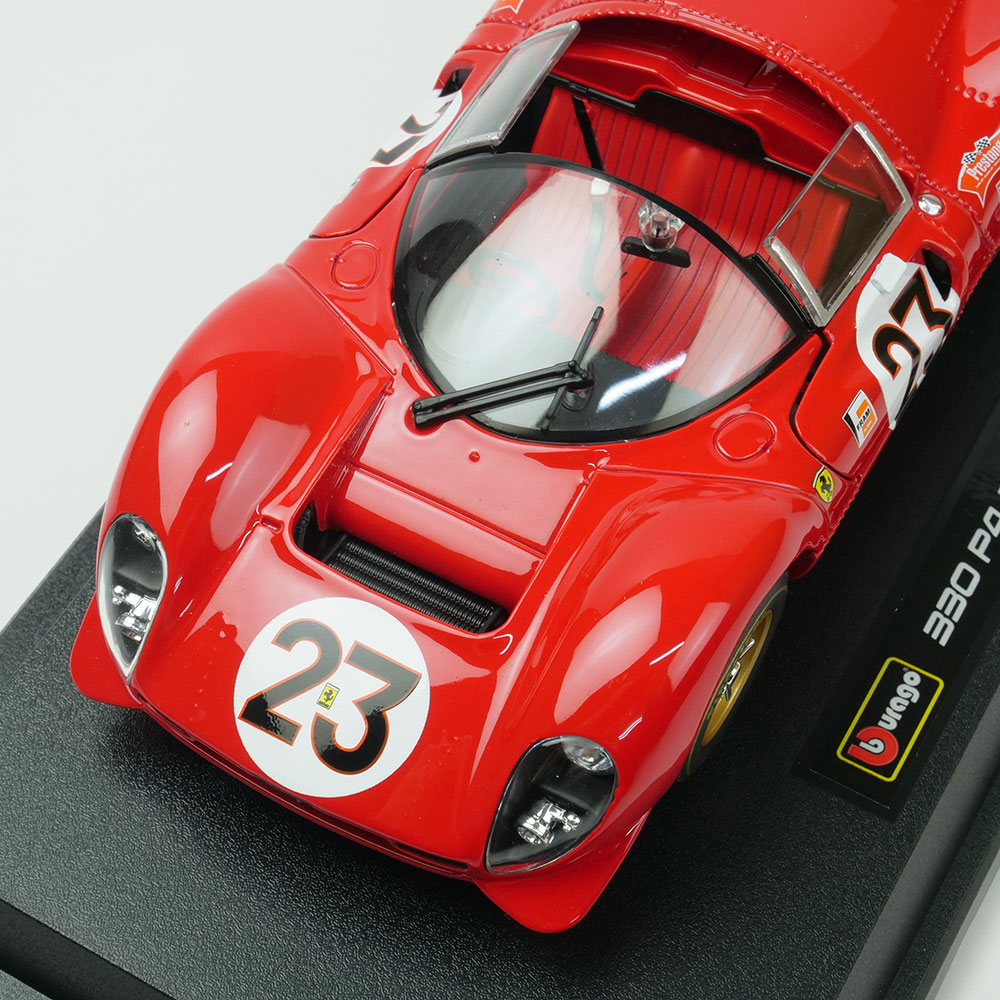 Bburago 1/24スケール フェラーリ 330 P4 デイトナ 1967 #23 レッド 18-26310