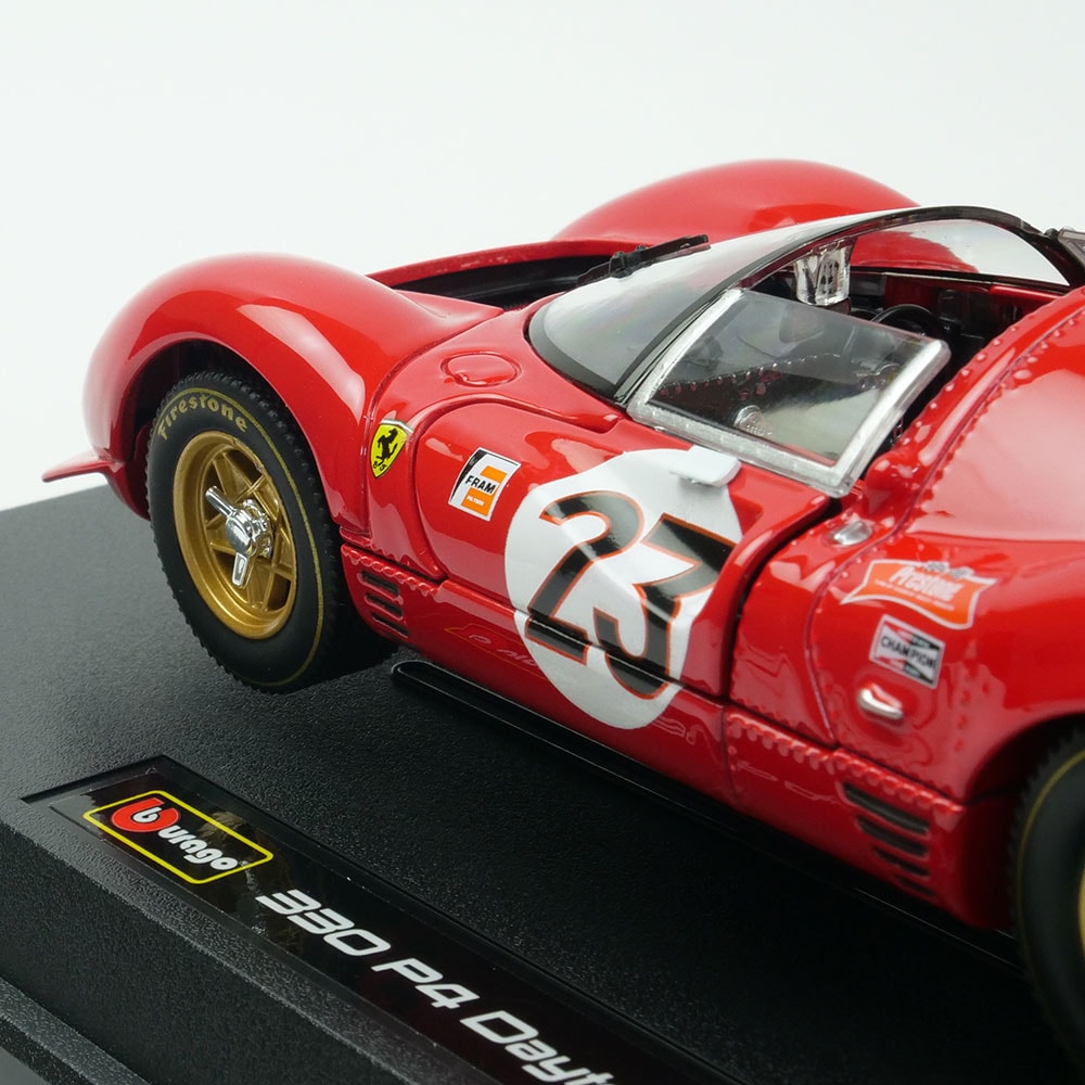 Bburago 1/24スケール フェラーリ 330 P4 デイトナ 1967 #23 レッド 18