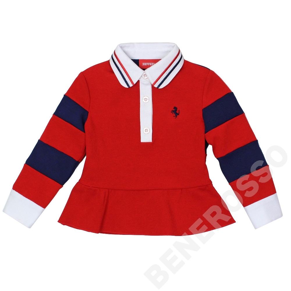 フェラーリ ベビー ワンピース 12ケ月 レッド/ネイビー 