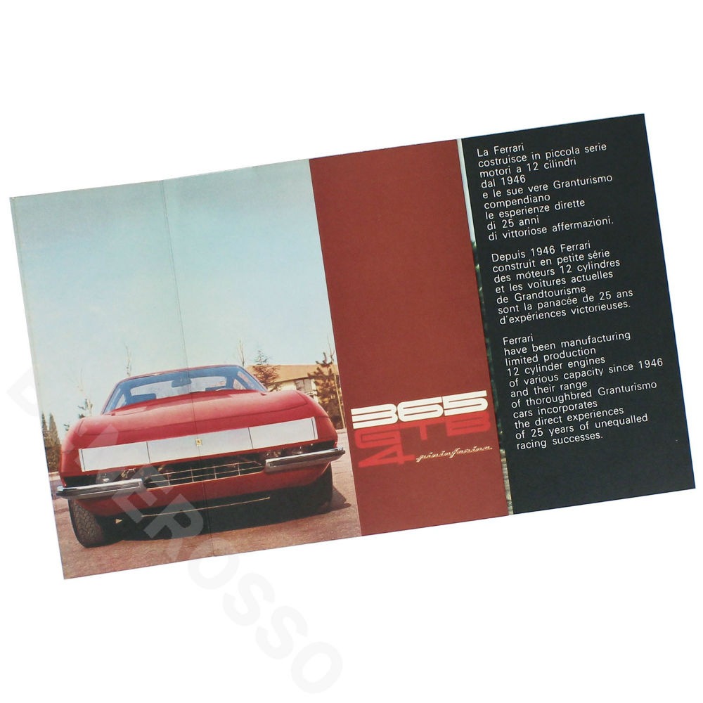 フェラーリ 365 GTB4 1968-2008 デイトナ 40周年記念 復刻版カタログ キット【返品・交換対象外】