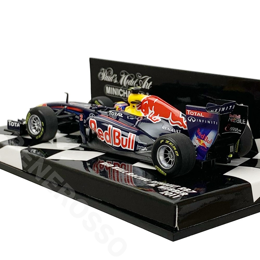 MINICHAMPS 1/43スケール レッドブル レーシング ルノー RB7 2011 M.ウェバー 410110002