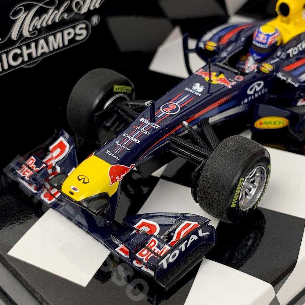 MINICHAMPS 1/43スケール レッドブル レーシング ルノー RB7 2011 M.ウェバー 410110002