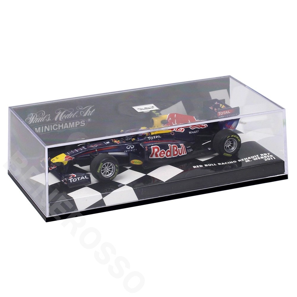 MINICHAMPS 1/43スケール レッドブル レーシング ルノー RB7 2011 M.ウェバー 410110002
