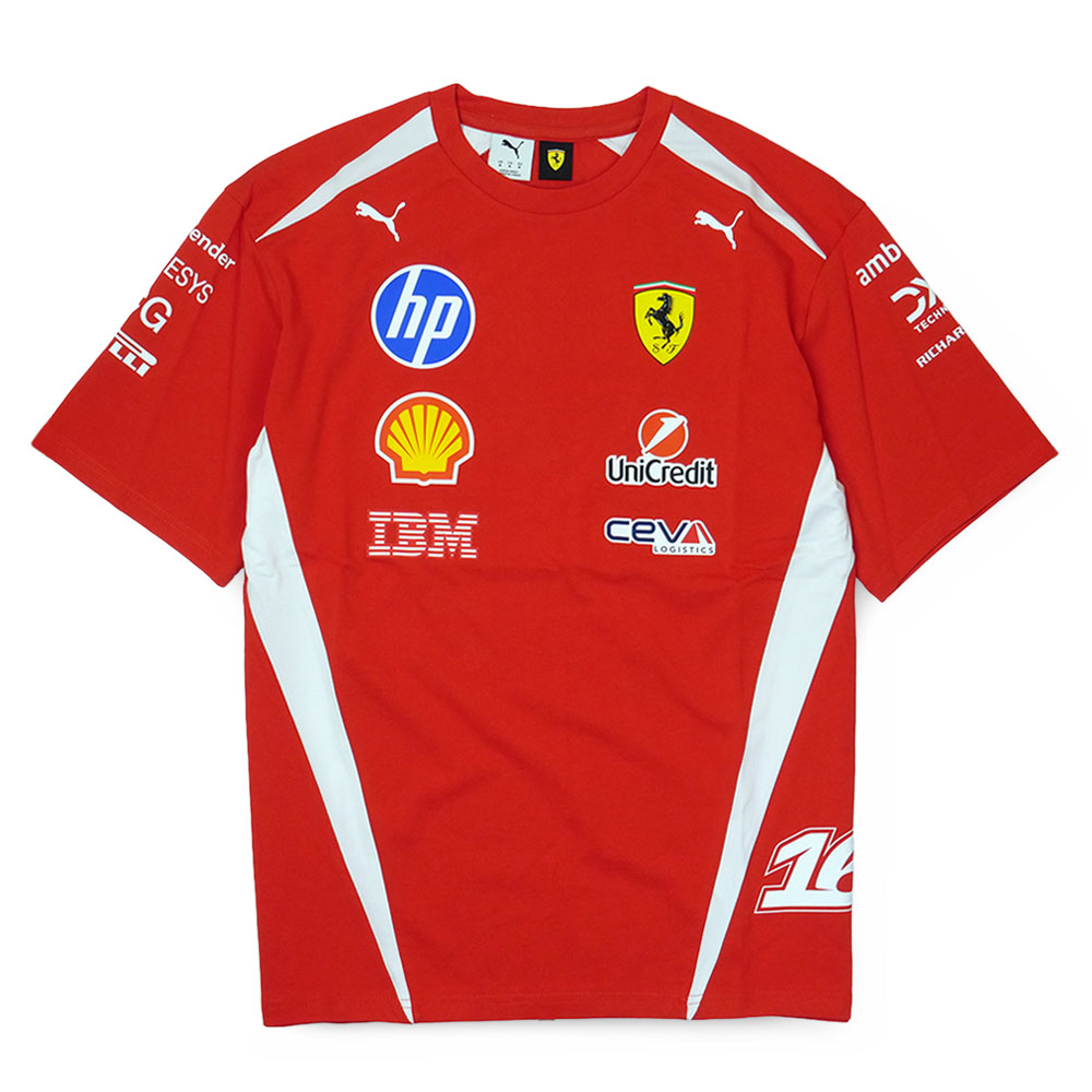 スクーデリア フェラーリ HP チーム C.ルクレール オーセンティック ドライバー Tシャツ 2026 レッド 713827-16