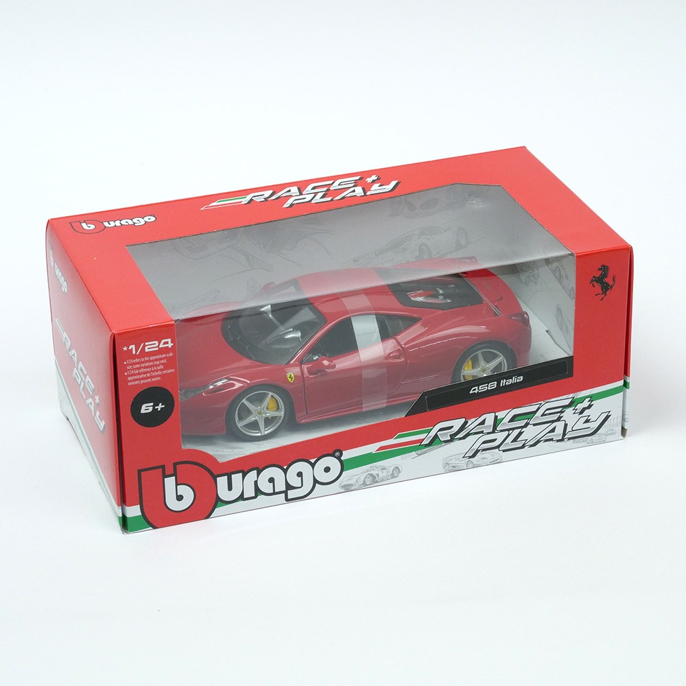 Bburago 1/24スケール フェラーリ 458 Italia レッド 18-26003R1
