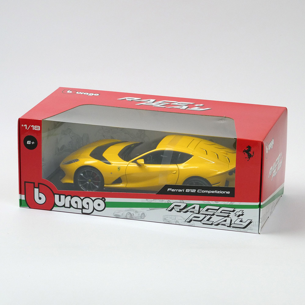 Bburago 1/18スケール フェラーリ 812 コンペティツィオーネ イエロー 18-16019Y