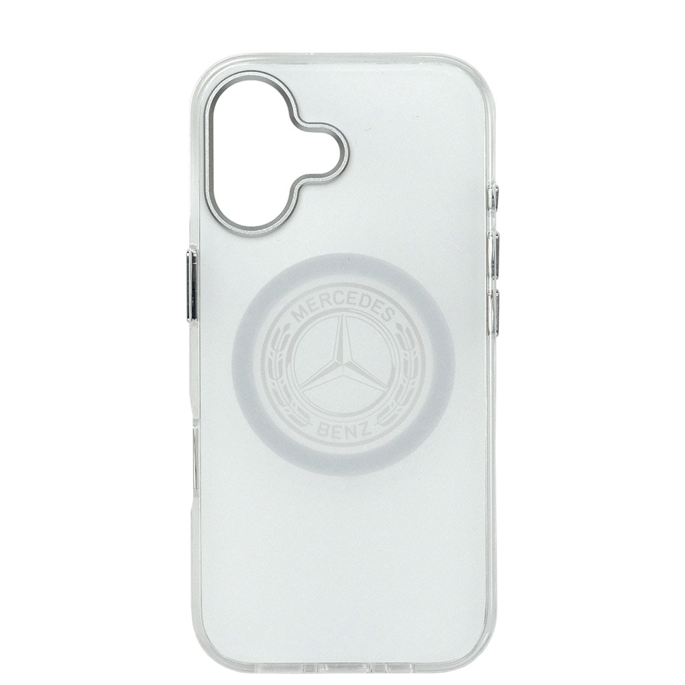 メルセデスベンツ iPhone 17 IML バックカバー ビンテージロゴ ホワイト マグセーフ対応 MEHMP17S25HTVILH