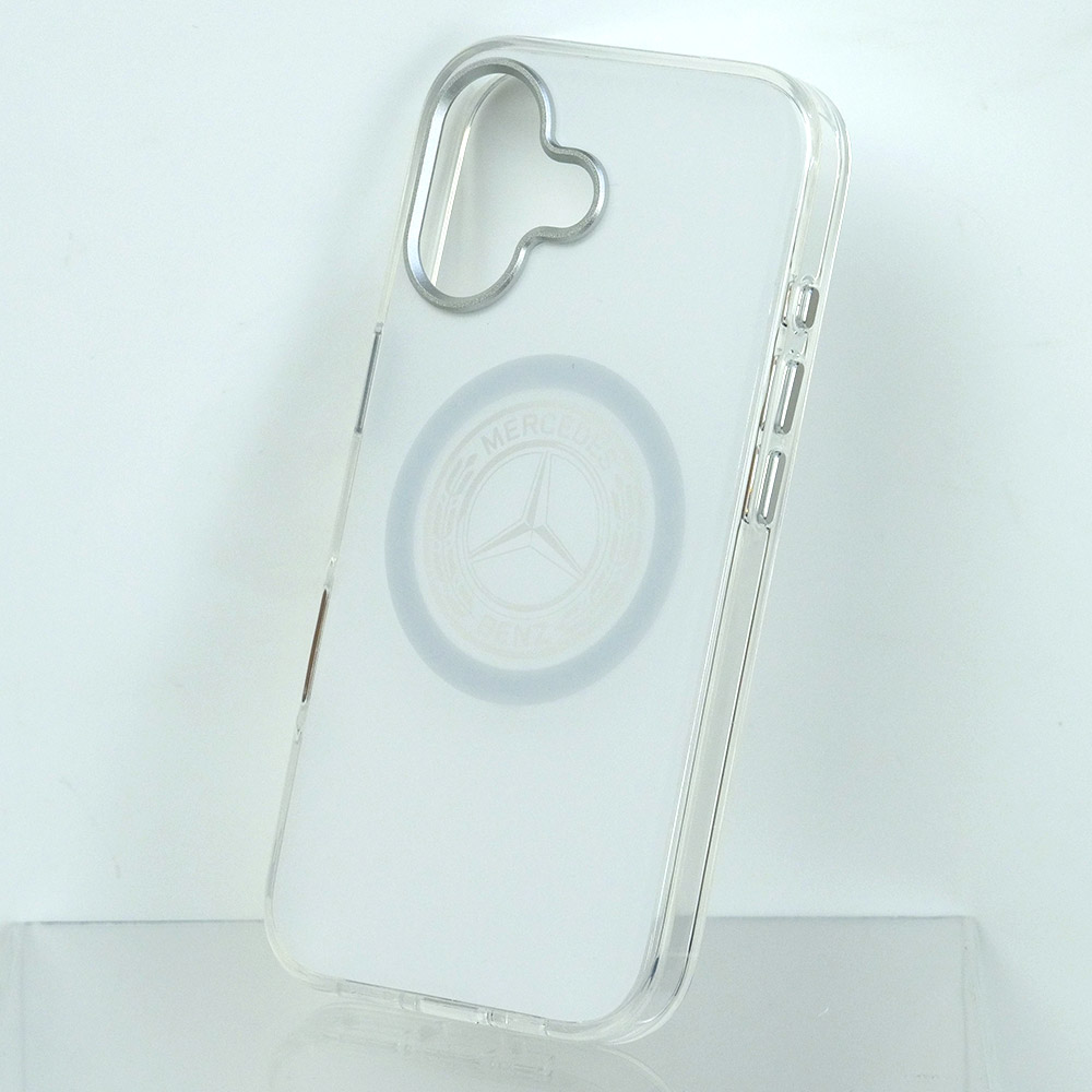 メルセデスベンツ iPhone 17 IML バックカバー ビンテージロゴ ホワイト マグセーフ対応 MEHMP17S25HTVILH
