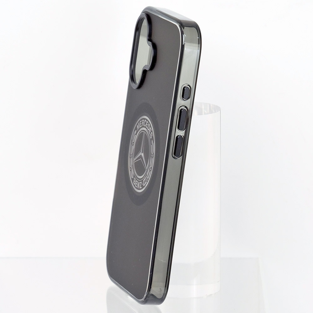 メルセデスベンツ iPhone 17 IML バックカバー ビンテージロゴ ブラック マグセーフ対応 MEHMP17S25HTVILK