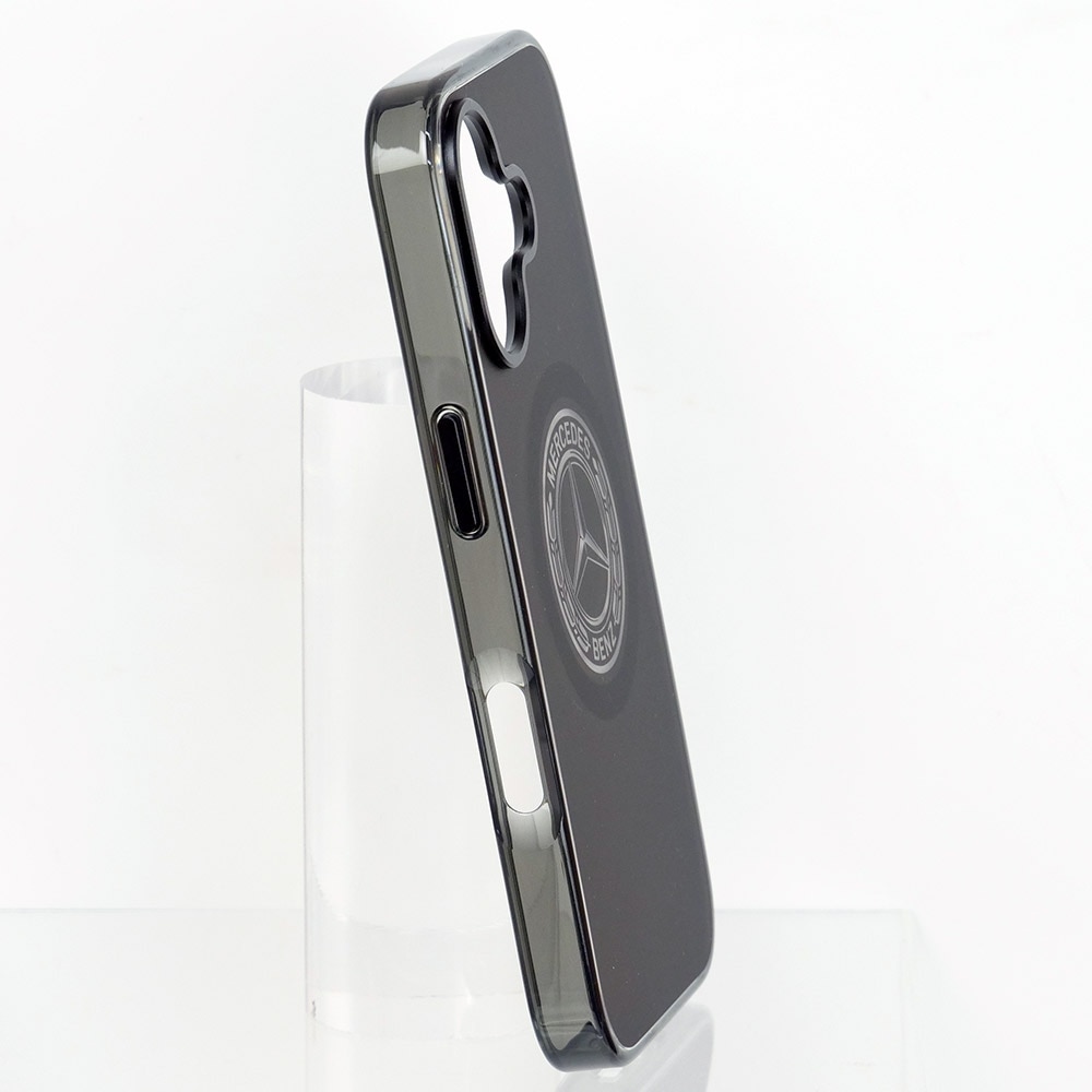 メルセデスベンツ iPhone 17 IML バックカバー ビンテージロゴ ブラック マグセーフ対応 MEHMP17S25HTVILK