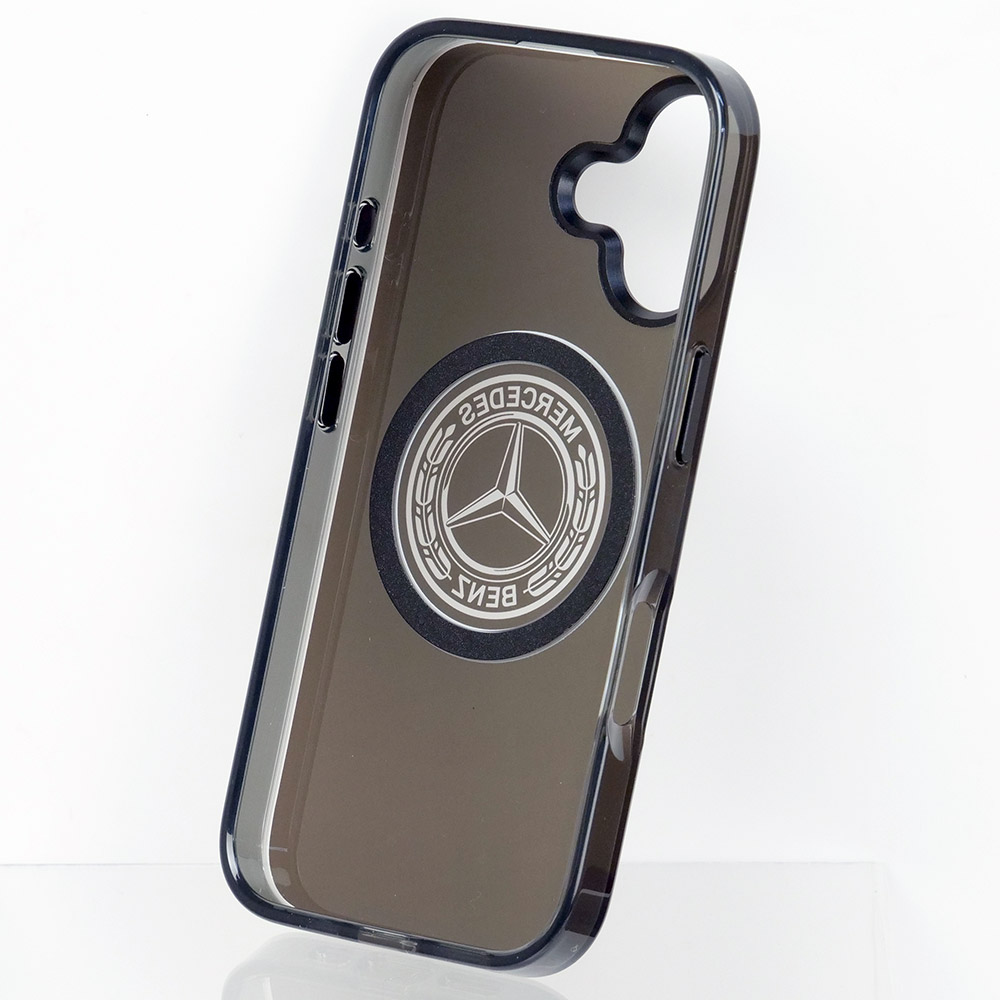 メルセデスベンツ iPhone 17 IML バックカバー ビンテージロゴ ブラック マグセーフ対応 MEHMP17S25HTVILK